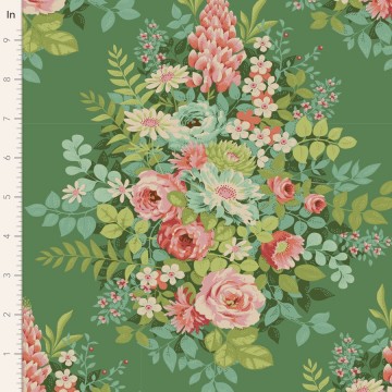 100442 whimsyflower green 10in