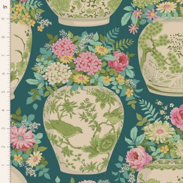 100443 flowervase petrol 10in